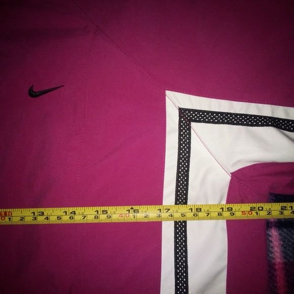 Nike Zip~Up Fuscia/Pink Women's Rain/Windbreaker Spring Jacket•Size Medium•Y2k - Picture 11 of 16
